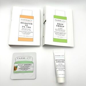 Farmacy Skincare Set Brighten Up, Deep Sweep, Daily Greens, Whipped Greens Mini